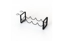 China Metal Wire Stacking Wine Bottle Glass Holder For Home Display supplier