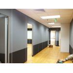 Conference Hall Sound Proof Partitions , Multi Color Sliding Folding Acoustic Room Dividers for sale