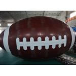 Oval Helium Balloon with UV protected Printing , Colorful Egg Inflatable Rugb for sale