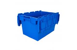 China Stackable Nestable Vented Attached Lid Plastic Moving Box for Logistic Transport supplier
