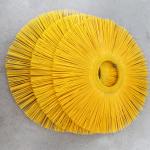 Yellow Full Plastic Road Sweeper Brush 500g For Cleaning Snow Cleaning Road for sale