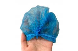 China Non Woven Clip Bouffant Hats Disposable Hair Caps Dust Proof Breathable supplier