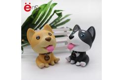 China Cute bobble head toys for car dashboard Puppy Shaped Plastic PVC Material supplier