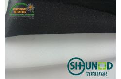 China Fusible interfacing , Double Dot Fusible Woven Interlining Fabric Pure White supplier