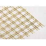 Bronze Stainless Steel Woven Metal Lock Crimped 6m Brass Decorative Wire Mesh for sale