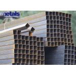 Black Square Rectangular 5mm Carbon Steel Tube Metal Building Materials for sale