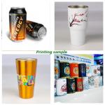 Diameter 40mm UV Cylindrical Printer OEM For Bottles Mugs Cans