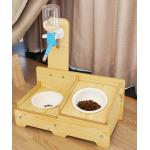 Double Raised Pet Bowls 15 Degree For Cats Dogs 38*25*10 CM for sale