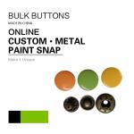 Barrel Rack & Spray Paint DTM Fabric Clothing Colour 4 - Parts Bulk Snap Brass Button for sale