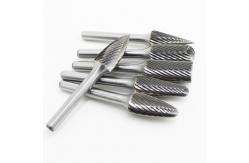 China Speed Cutting Tungsten Carbide Rotary Burrs AlTiN Coated Various Tooth Shapes supplier