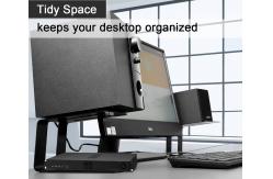 China Cinema Portable Low Center Tilted Desk Speaker Stand With Hardware Included supplier