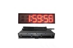 China 4 Digit / 6 Digit Red Led Digital Clock Wall Hanging supplier