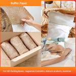 Virgin Pulp Protective Honeycomb Kraft Paper 80gsm Cushion Paper Roll for sale