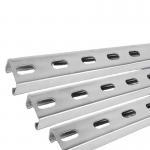 1-3mm Aluminum Strut Channel / Slotted C Channel Customizable Anodizing for sale