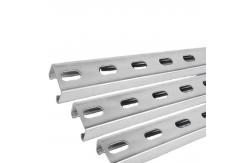 China 1-3mm Aluminum Strut Channel / Slotted C Channel Customizable Anodizing supplier