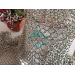Stainless Steel Weld Electroplating Ring Mesh Curtain 2mm Wire 20mm External Diameter for sale
