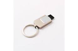 China 2.0 Metal USB Flash Drive UDP Flash Chip Silver Body With Keyring supplier