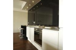 China Glass Painted Backsplash , Painted Plexiglass Backsplash Black supplier