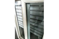 China Security Mesh UPVC Sliding Window For Residential Home Replacement supplier
