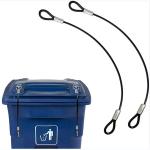 Vinyl Coated Stainless Steel Wire Rope Trash Can Lid Lock Metal Universal Lid Lock For Outdoor Garbage Cans for sale