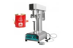China 200mm Foil Lid Sealing Machine Tomato Tin Can Canning Machinery supplier