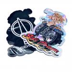 Plastic Special Shaped Bags Weed Mariguana Packaging Die Cut Mylar Bags for sale
