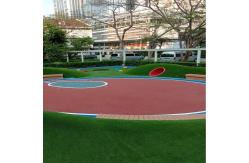 China 400 Meter Rubber Playground Mats Kindergarten Running Track Aging Resistance supplier