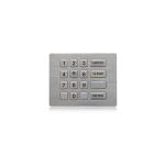 Water Proof And Vandal Proof Metal Industrial Keypad 16 Keys Compact Format ATM Keypad for sale