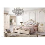 luxury cream French style wood bed room furniture set for sale
