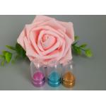 Silver ISO9001 Clear Pill Bottles With Aluminum Bullet Cap