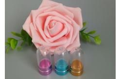 China Silver ISO9001 Clear Pill Bottles With Aluminum Bullet Cap supplier