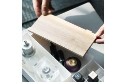 China Empty Resin Plastic Tissue Box Wooden Tissue Box Cover Rectangular supplier