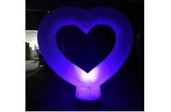 China Party LED Heart Lighting Inflatable Balloon LOVE Heart Inflatable LED Shape Balloon supplier