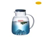 Clear 1800ml Borosilicate Heat Resistant Glass Teapot for sale