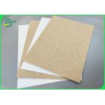 High Strength Food Grade Paper 325g 365g White Coated Brown Kraft Board For Bread Box for sale