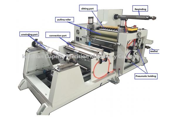 Rubber strip slitting machine