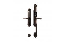 China Red Bronze Automatic Fingerprint Door Lock Zinc Alloy App Door Lock supplier