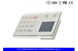 China Waterproof Metal Numeric Keypad With 16 Flush keys and Optical Touchpad supplier