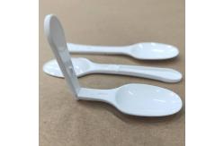 China Foldable Honey Transparent Plastic Small Honey Spoon For Frozen Yogurt supplier