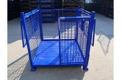 China 50mm X 50mm Mesh Size Collapsible Pallet Cage ISO4001 Certificate supplier