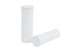 China Custom Empty Vitamin C Effervescent Tablet Bottle with Dry Offset Printing and Cap supplier