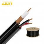 UL CMR RG59/U CCTV Coaxial Power Cable PVC Jacket with 7 × 0.37mm BC Power for USA for sale