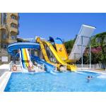 Aqua Park Water Play Amusement Splash Equipment Fiberglass Water Slide for sale