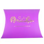 Purple Red Hair Extension Paper Box With Customized Size And Logo In Pillow Shape for sale