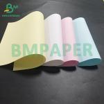 60gsm Yellow Green pink Carbonless copy paper  CB CFB CF Rolls packing for sale