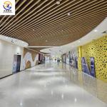 Square tube linear suspension metal aluminum ceiling decoration fireproof