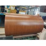 1000mm Width Wooden Design Pattern Coating Color Coated Aluminium Coil for Roller Shutter Doors and Windows for sale
