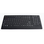 IP68 Silicone rubber 106 keys dynamic rated and ruggedized military grade keyboard for sale