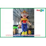 2m Height Inflatable Cartoon Characters Inflatable Bossy Cow With Built - In Blower for sale