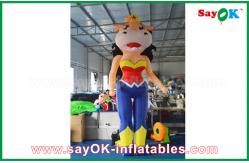 China 2m Height Inflatable Cartoon Characters Inflatable Bossy Cow With Built - In Blower supplier